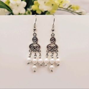 JUST IN 🤍 White Pearl Chandelier Earrings - Seattle Artisan Jeweler